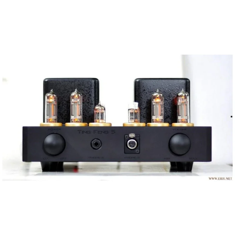 MZ-5 Full Balance Vacuum Tube Pre Amplifier Preamp with Headphone Earphone Amp Double 100W Transformer 5814(12AU7)x2, 6c19x4