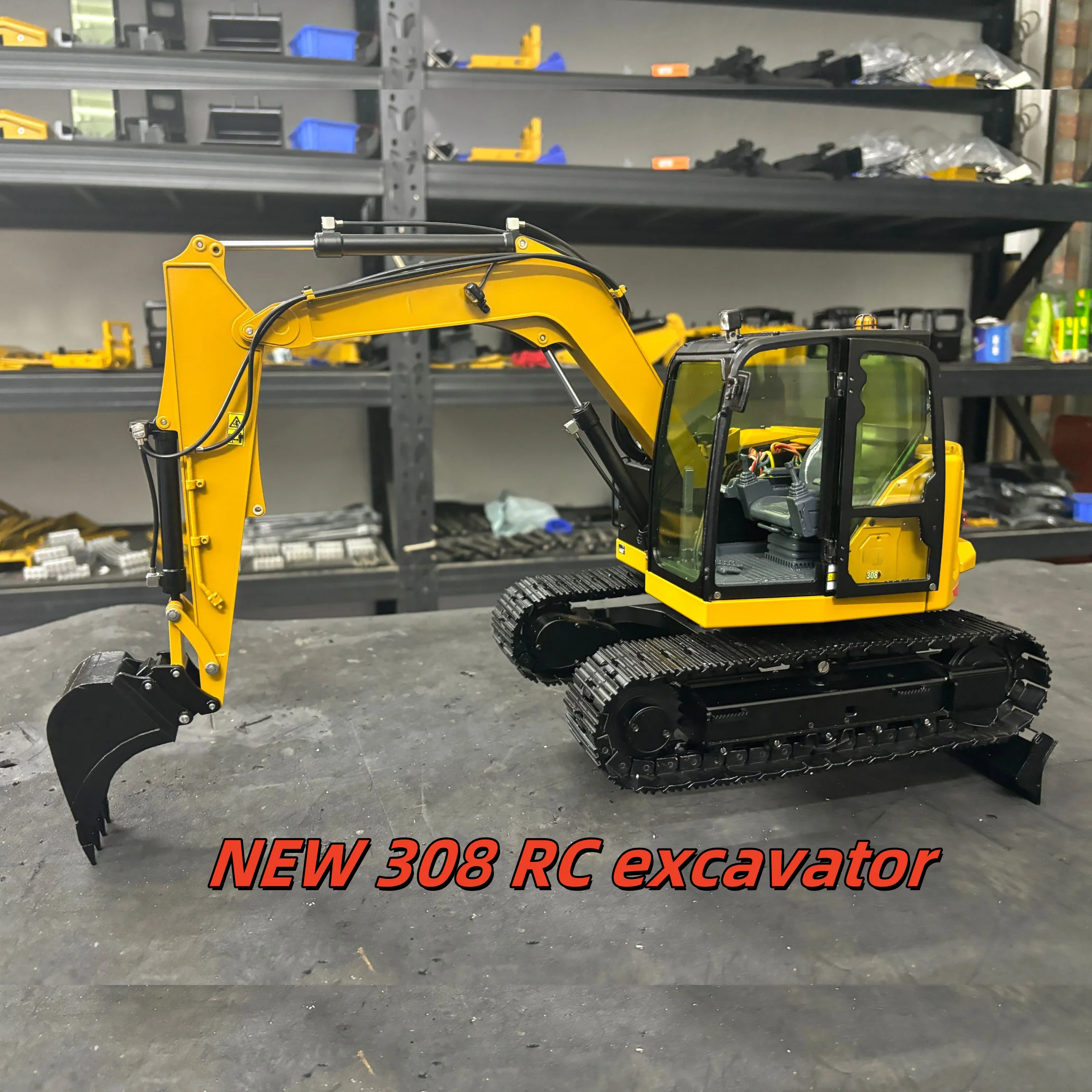 

Гидравлический экскаватор RC 308 1/14, металлический мини-RC-экскаватор, грузовик с дистанционным управлением, модель RTR Flysky ST8, радиоаккумулятор, модель игрушки на радиоуправлении