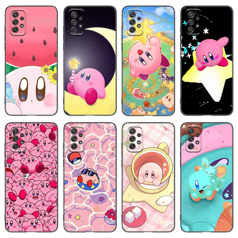 Мультяшный K-Kirbys-игровой чехол для телефона Samsung A13 A22 A24 A32 4G A33 A34 A35 A52S A53 A54 A55 A73 5G A06 A12 A14 A15 A23 A51