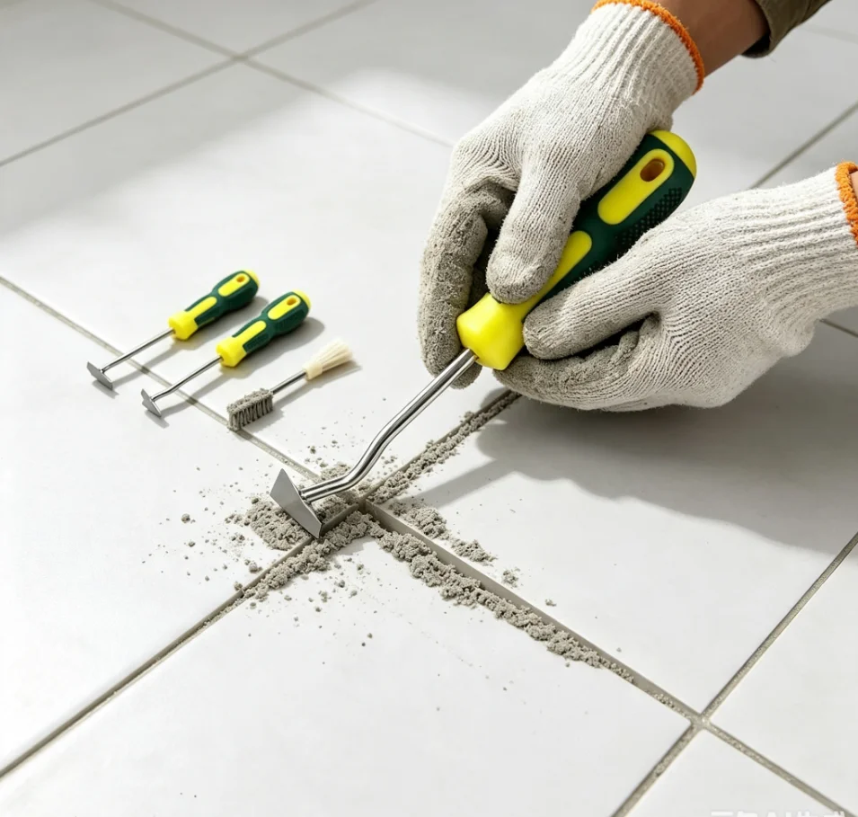 Professional Ceramic Tile Grout Remover Tungsten Steel Tiles Gap Cleaner Drill Bit for Floor Wall Seam Cement Cleaning Hand Tool