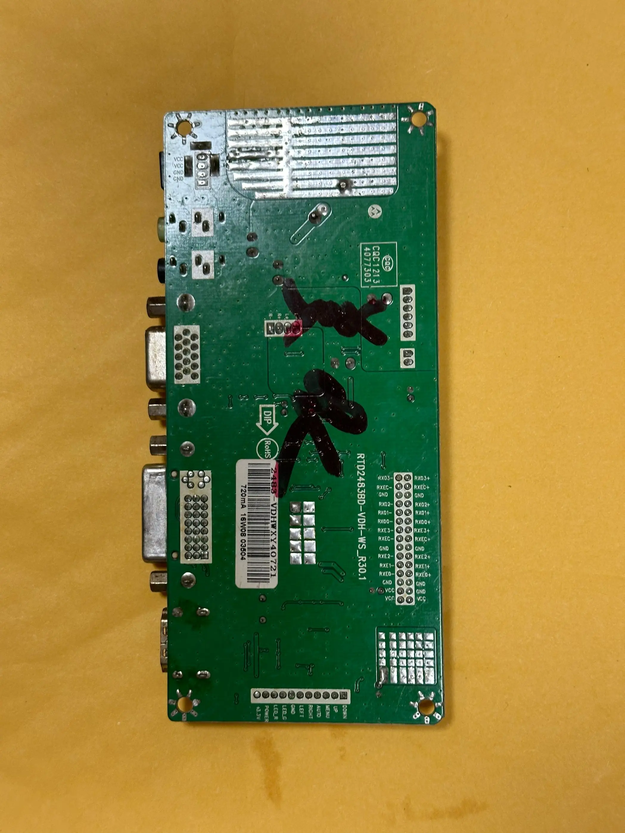 Placa do motorista do LCD do QH-N328 A32C, placa principal do RTD2483BD-VDH-WS-R30.1, CQC1213, 4077303