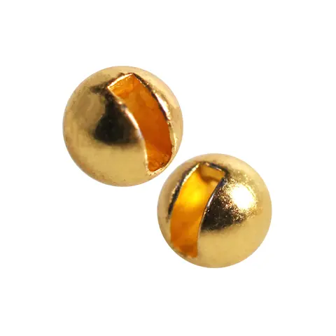 25 Pieces 4 Colors 3.0-6.4mm Slotted Tungsten Beads for Fly Tying