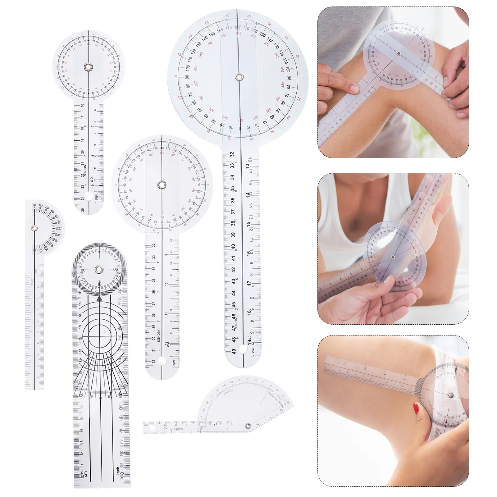 Goniometer Angle Protractor Ruler Digital Rotary Degree Spinal Finder Bevel Joint Measure Gauge Physiotherapy Cube Kit Finger