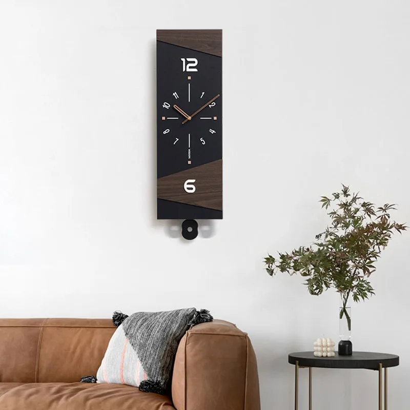 

Simple Nordic Wall Watch Fashion Minimalist Wooden Living Room Wall Clocks Silent Vintage Relogio De Parede Home Decoration