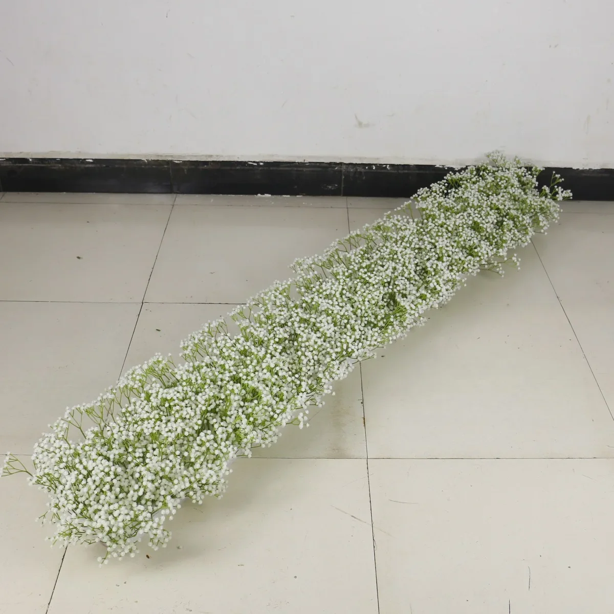 Simulation Gypsy Flower Row Ground Row Flower Wedding Wedding Table Arrangement Arch Background Wall Decoration Floral Strips
