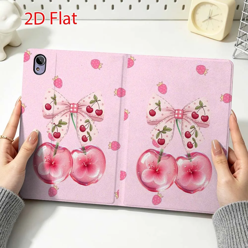 Pink Cute Cherry Popular For Huawei MediaPad MatePad Honor Pro V6 9 V8 X9 12 X 13.3 SE 11 11.5 Inch Tablet Case