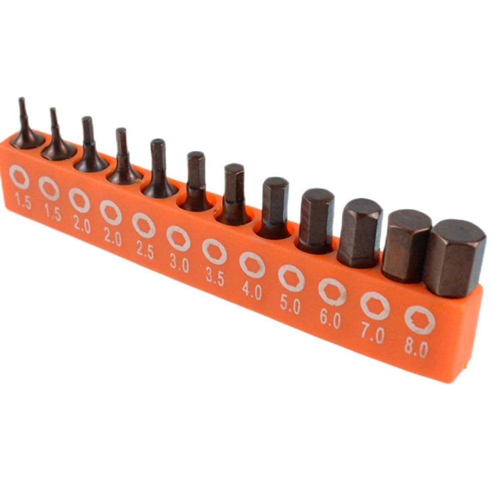 12/24pcs Hexagonal Screwdriver Bit Set 25mm Hex Shank Security Magnetic Driver Bit Electric Screwdriver Bit Hand Tool Set    New