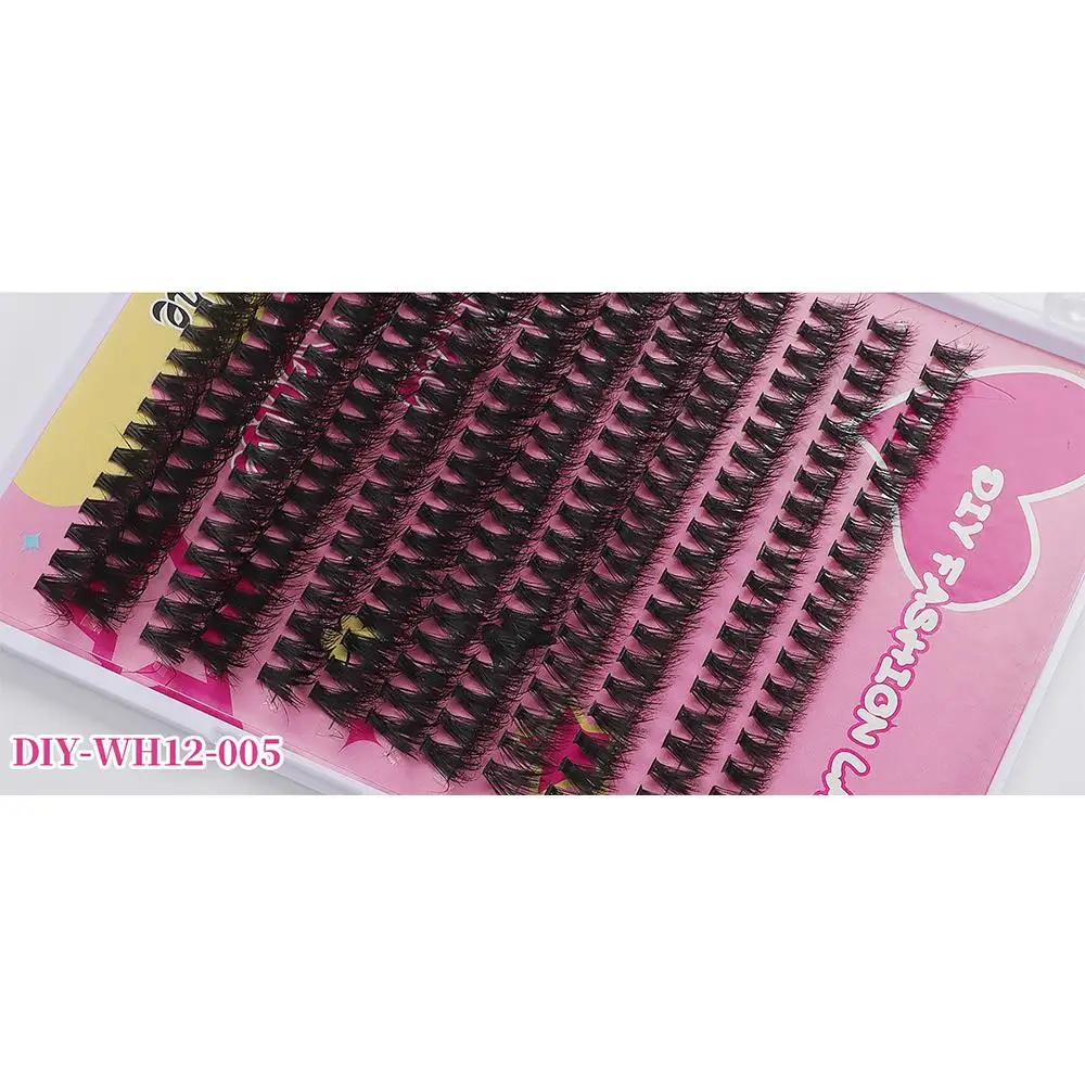 with Lash Bond and Seal, Lash Tweezers, Lash Brush Cluster DIY False Eyelashes Natural Wispy DIY Individual Lashes 8-16mm