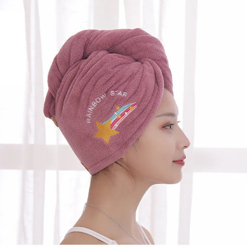 Mulheres cabelo longo toalha de cabelo de secagem rápida toalhas de microfibra macia touca de banho toalha chapéus de banho para mulheres touca de cabelo seco senhora turbante cabeça