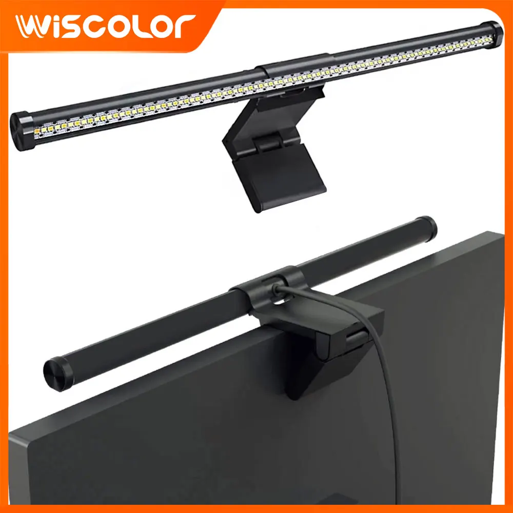 Wiscolor Led Monitor Light Bar Stepless Dimming Screen Light PC Computer Laptop Hanging Light Table Lamp LCD Monitor Lamp