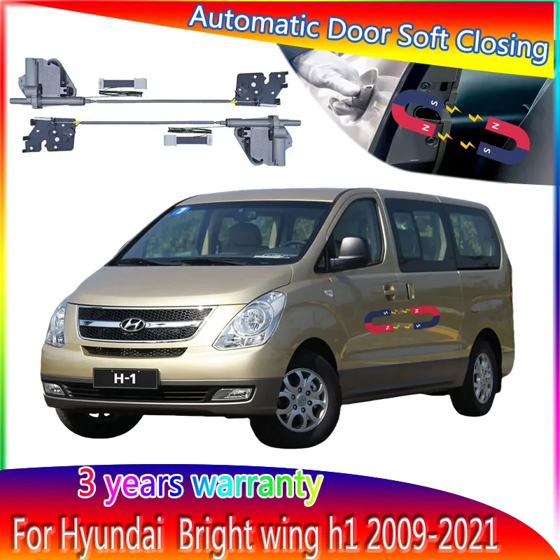 Car Smart Electric Suction Door Refitted Automatic Locks Soft Close Anti Pinch For Hyundai Bright wing H1 2009-2011 Accessories