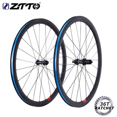 ZTTO Road Bike Tubeless Rim 24 Hole FV Disc Brake Wheelset 30mm 38mm Al Aero Wide 700C Wheel 142x12 12x100 QR Thru Axle Hub
