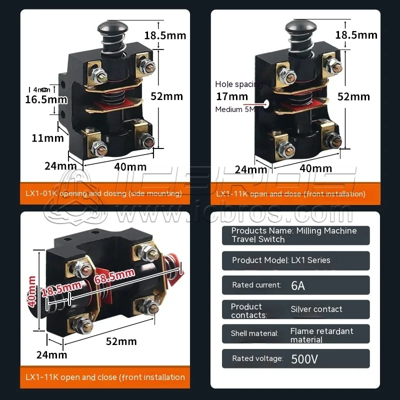 LX1-01K LX1-02K LX1-11K Travel Switch Explosion-proof Push Button Milling Machine Limiter Foot Push Button Core 500V 6A