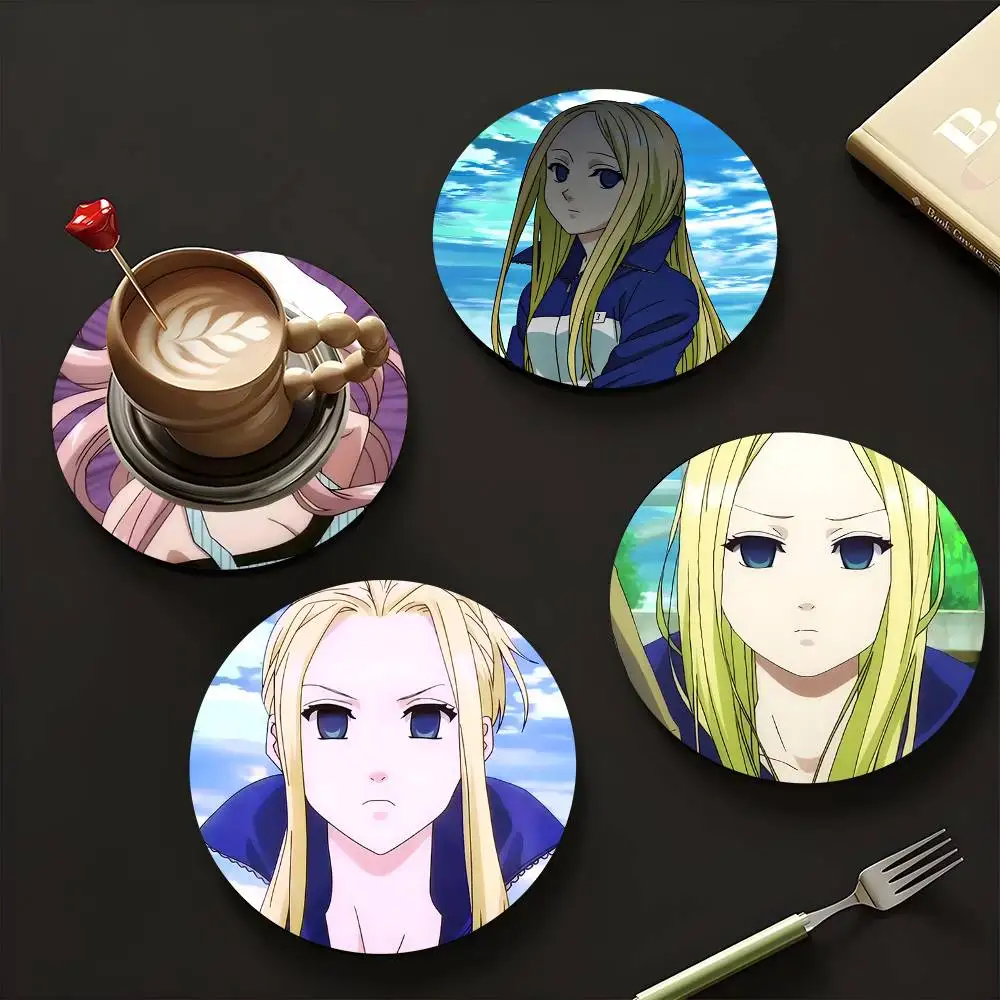 1pc Arakawa Under The Bridge Wooden Coaster Colour Printing Cup Mat Home Desk Decoration Gifts