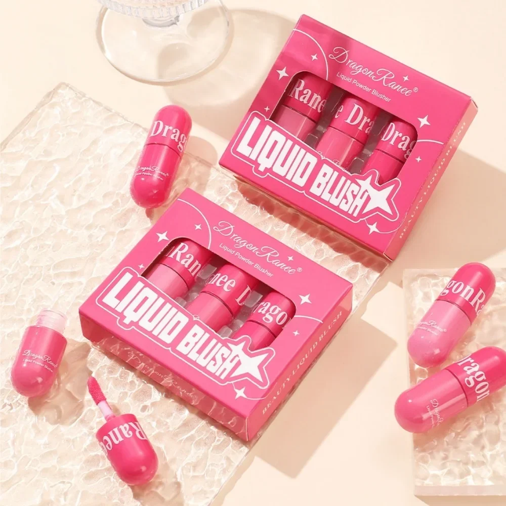 أحمر خدود سائل يدوم طويلاً، مقاوم للماء، طبيعي لتفتيح الخد، مكياج كونتور للوجه، مجموعة هدايا غير قابلة للتلاشي #5