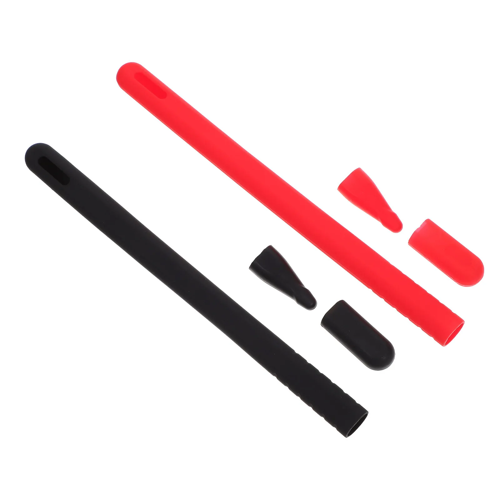 

2Sets Pen Silicone Protective Sleeves Pencil Body Cover Scratch Resistant Ergonomic Design for Pencil 2 Pen Body Sleeve