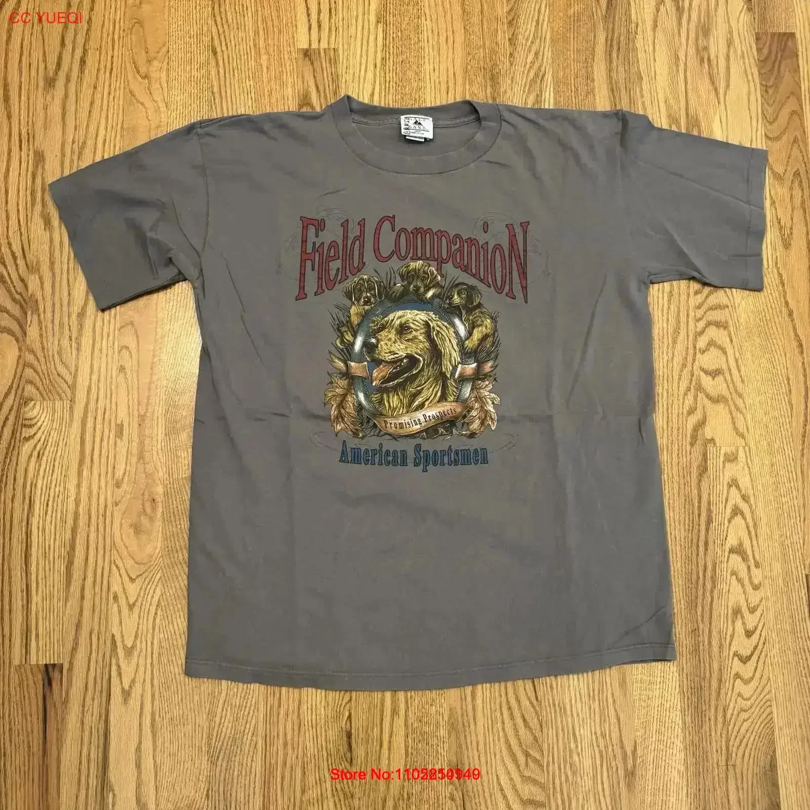 Vintage Galt Sand Field Companion Dog T Shirt Size Large USA 90s Sportsman Vtg Washed Comfortable Breathable Stretched vintage