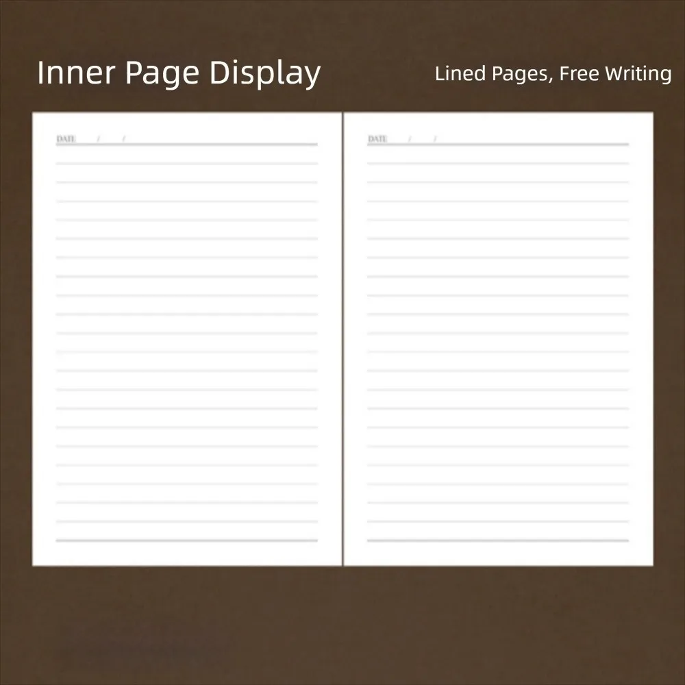 PU Leather Year of Horse Notebook Thickened Stationary Office Journal Diary Notepad Portable Wear-resistant Class lined NoteBook