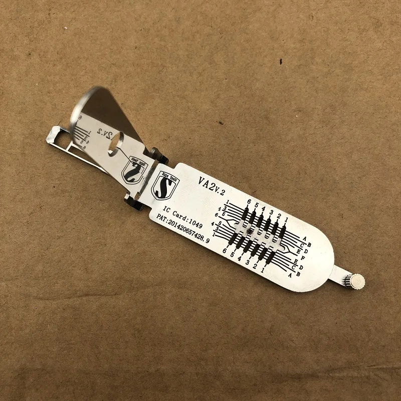 New Stely VA2T  Lishi 2in1 Decoder Super Tools For hollow out Lock Pick Tool For Peugeot Citroen