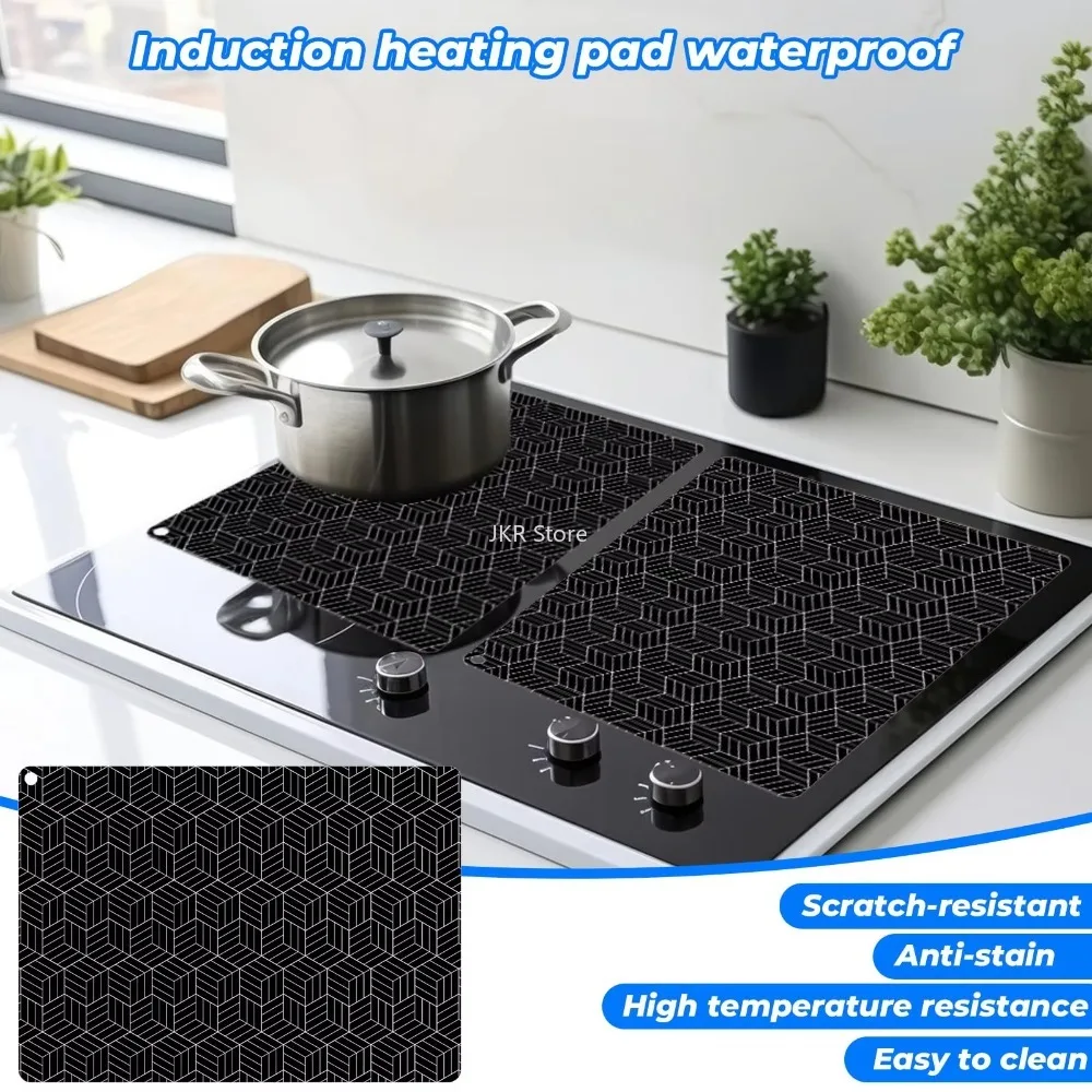 Silicone Induction Cooktop Mat Fireproof Protection Flexible Induction Baking Plate Pad Kitchen Counter Accessories Set