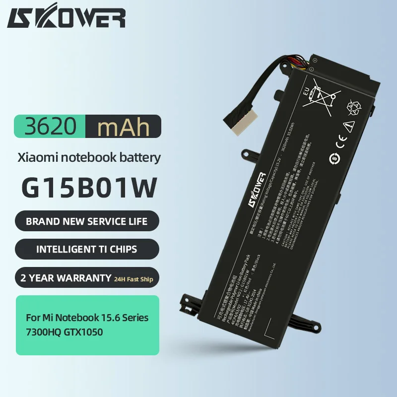 SKOWER 15.2V 55.02Wh G15B01W Laptop Battery For XiaoMi Gaming 15.6 Inch XMG1902 171502 TM1801 TM1705