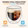 6pcs Double Wall Glass Cup 80ml Cute Mugs Coffee Cups Drinking Glasses for Drinks Personalized Mug Beer Tea Cup Set 2 6pcs Double Wall Glass Cup 80ml Cute Mugs Coffee Cups Drinking Glasses for Drinks Personalized Mug Beer Tea Cup Set 2