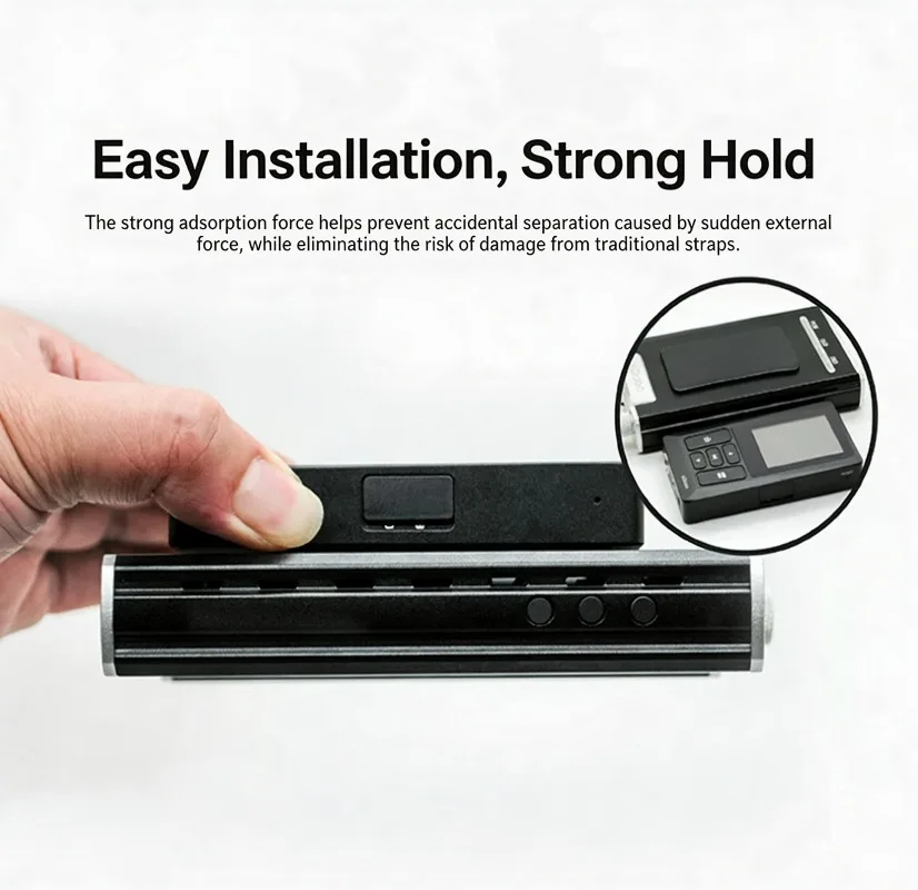 7cm Reusable Nano Suction Double Sided Adhesive Pad, Magic Sticky Tape for Phone DAP Headphone Amplifier Mount, Replace Straps