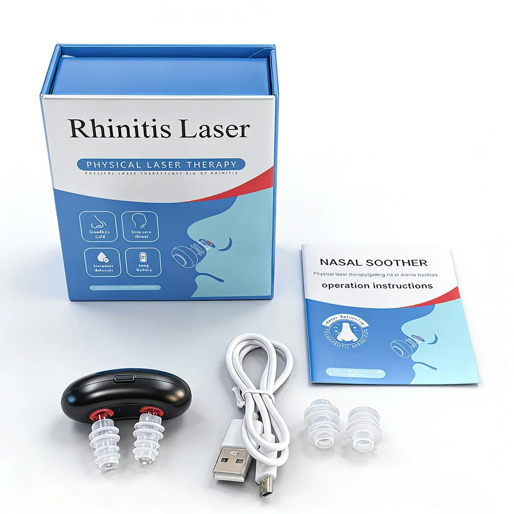Smart Nasal Phototherapy Device Red Light Infrared Therapy Relief for Nasal Congestior Sneezing and Runny Nose Nasal Care
