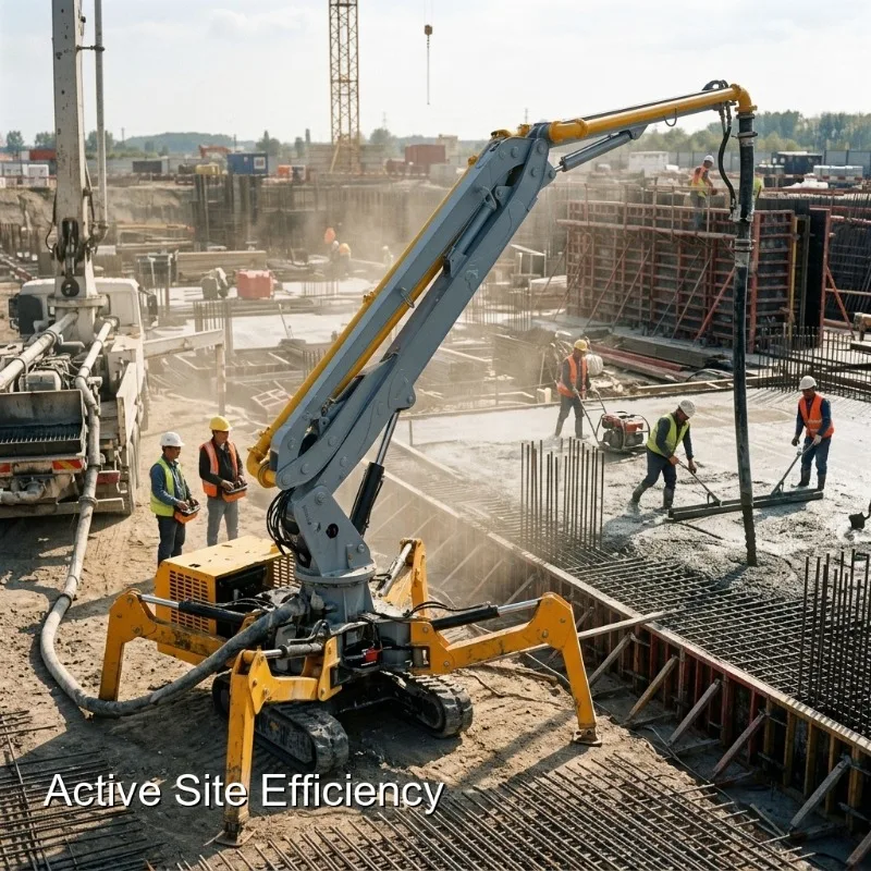 Customized Discover The Compact Yet Powerful Spider Concrete Placing Boom Developed By