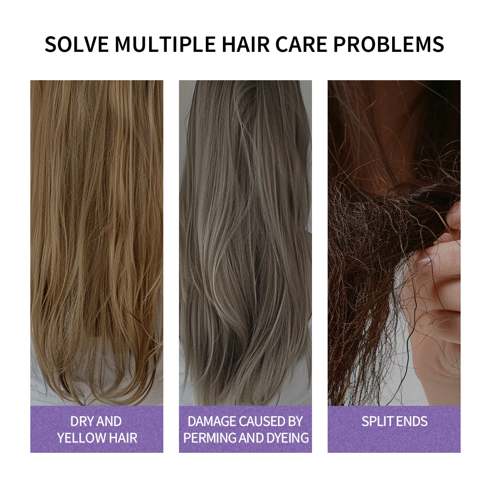Shampooing violet avec document de verrouillage, cheveux blonds, Wiltshire, jaune douloureux, lin remodelé, gris, argent, embaupour cheveux, 300ml