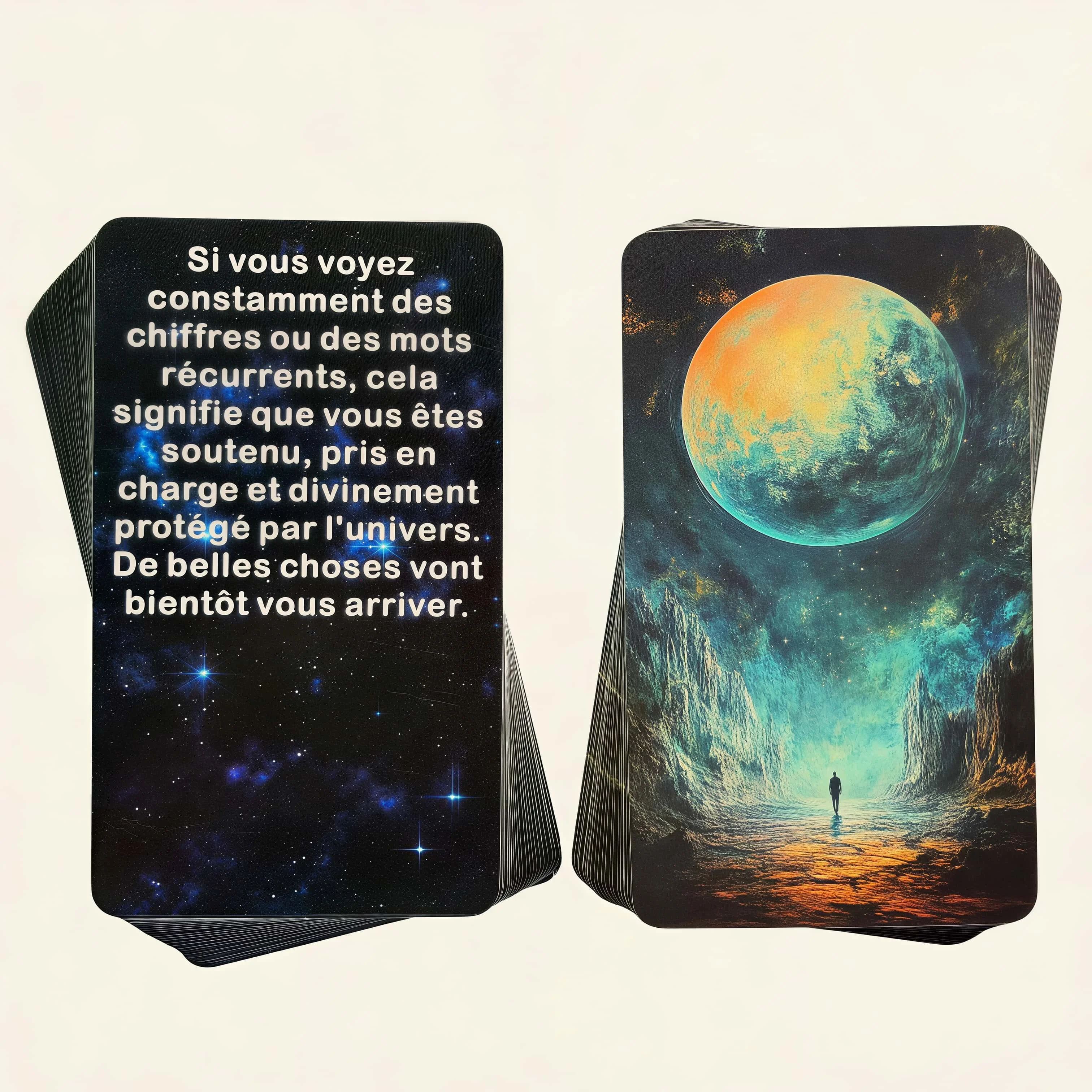 

54 Messages from the Universe Oracle Cards, Spiritual Healing Meditation Deck, Size 12x7cm/4.72x2.76in