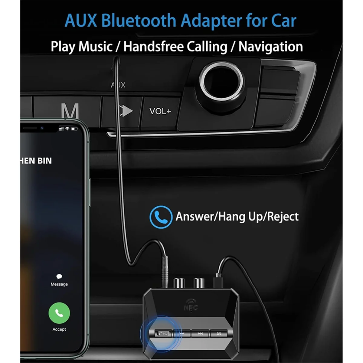 

Новый домашний стереоприемник Bluetooth 3C-5.3, стереоприемник Bluetooth для адаптера AUX Bluetooth-адаптер