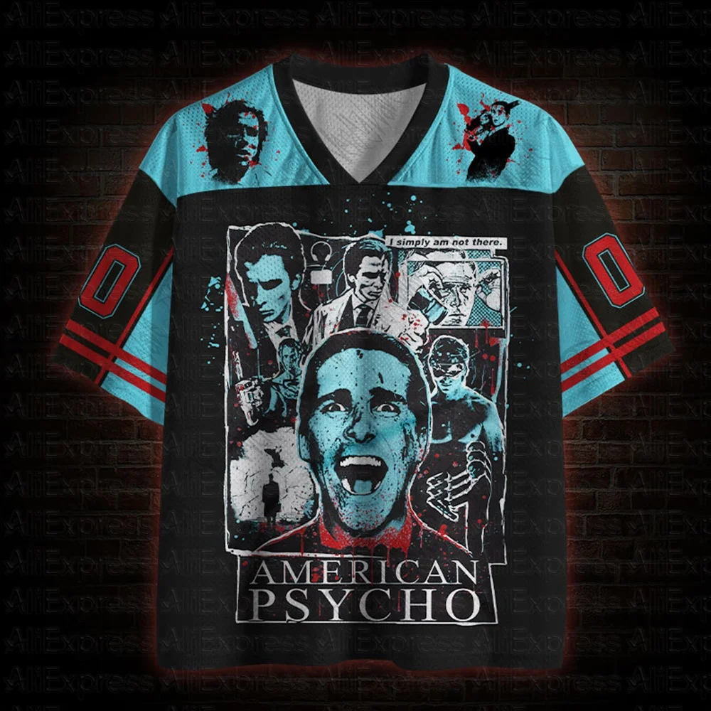 2026 Neue Film-Sportmode Kurzarm-V-Ausschnitt Streetwear für Erwachsene und Kinder Gothic-Stil Horror-Fans Geschenk