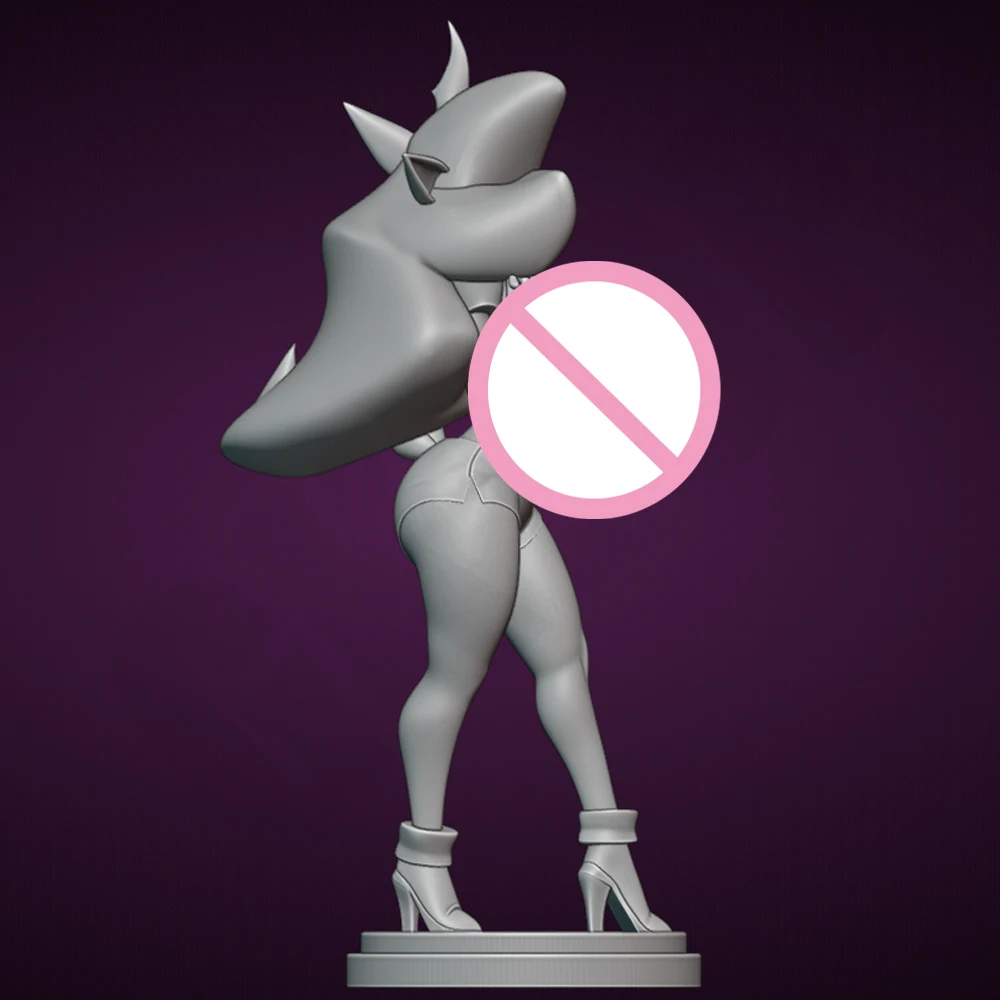 Figurine de loup féminin NSFW, fille Sexy, modèle en résine, jouet artisanal, Statue de réduction Miniature non assemblée, Kit non peint, 1/24