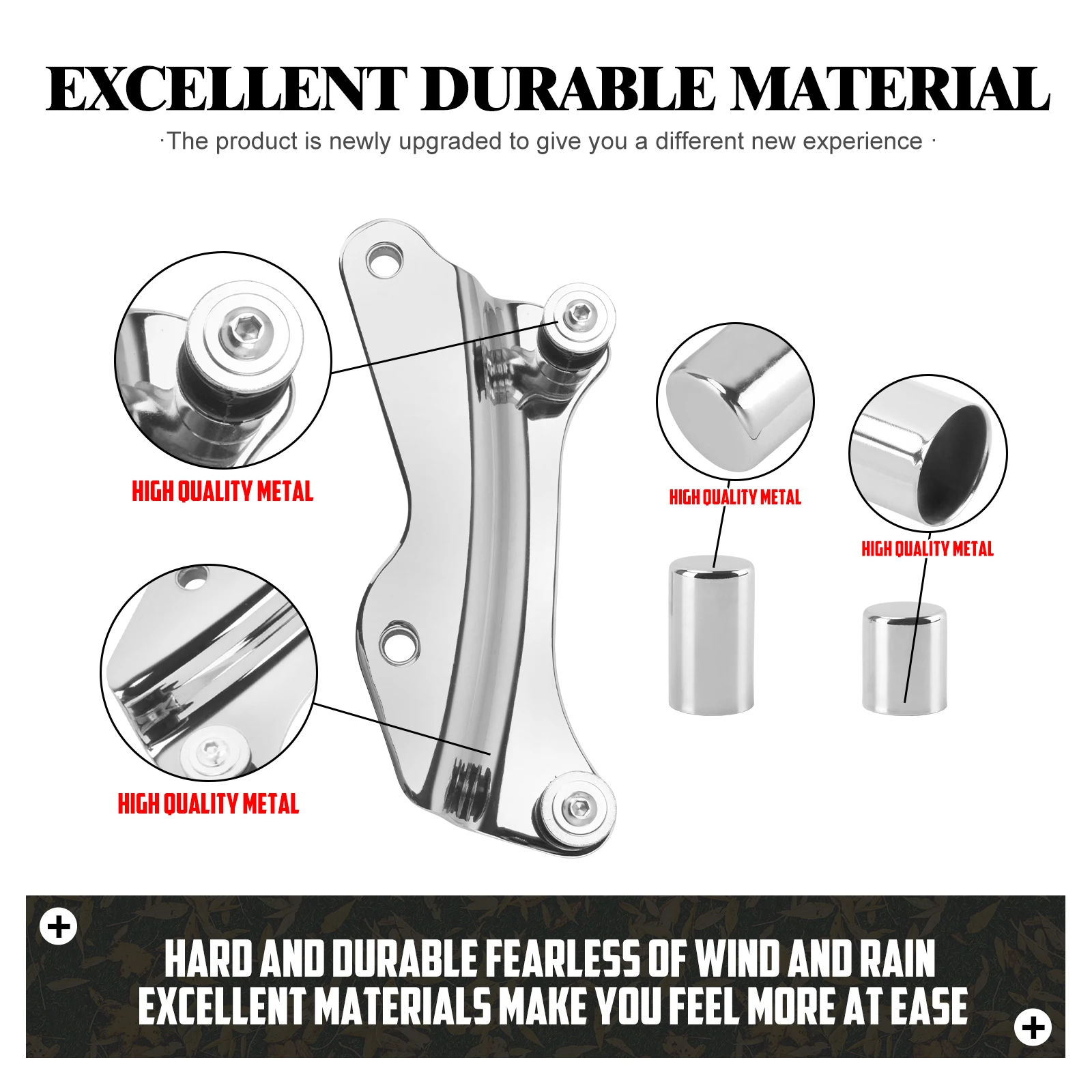 Motorcycle Detachable Backrest Joint Cover 4 Point Docking Hardware Kit For Harley Touring Road Electra Street Glide FLHR 14-Up
