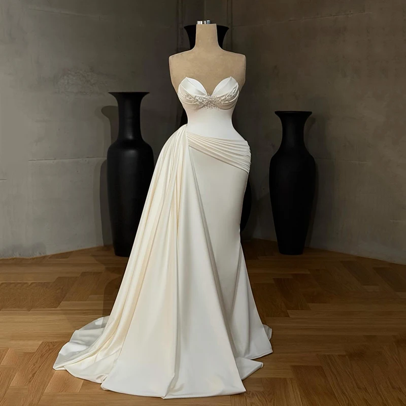 

Eightree Saudi Arabia Mermaid Wedding Dresses 2026 Sweetheart Beadings Wedding Gowns Women Bridal Evening Prom Dress Customized