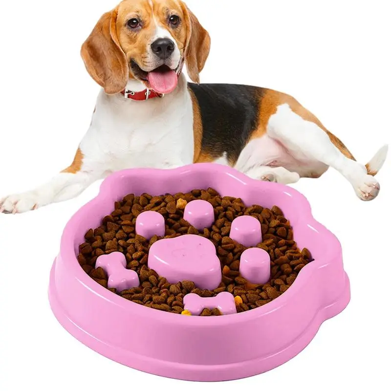 Slow Eating Dog Bowl Puzzle Bowl Slow Down Eating Dog Feeder Fun Slow Bowl Smooth And Anti Slip Pet Accessories For Small Medium