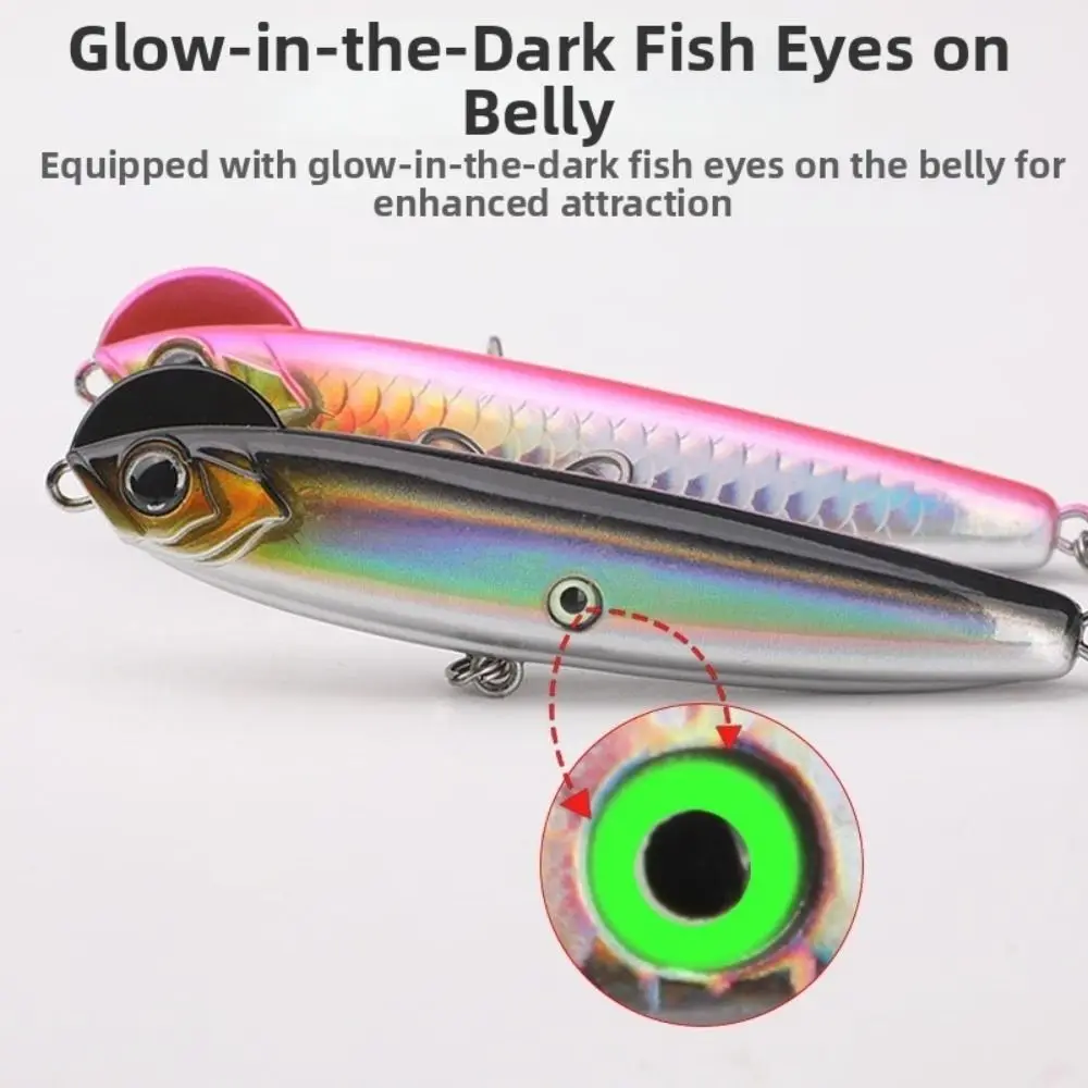 Sinking Type Pencil Lure Solid Body Long-Cast Design Full Water Column Lure 14g 18g Weight Triple Hook Sinking Pencil Bait