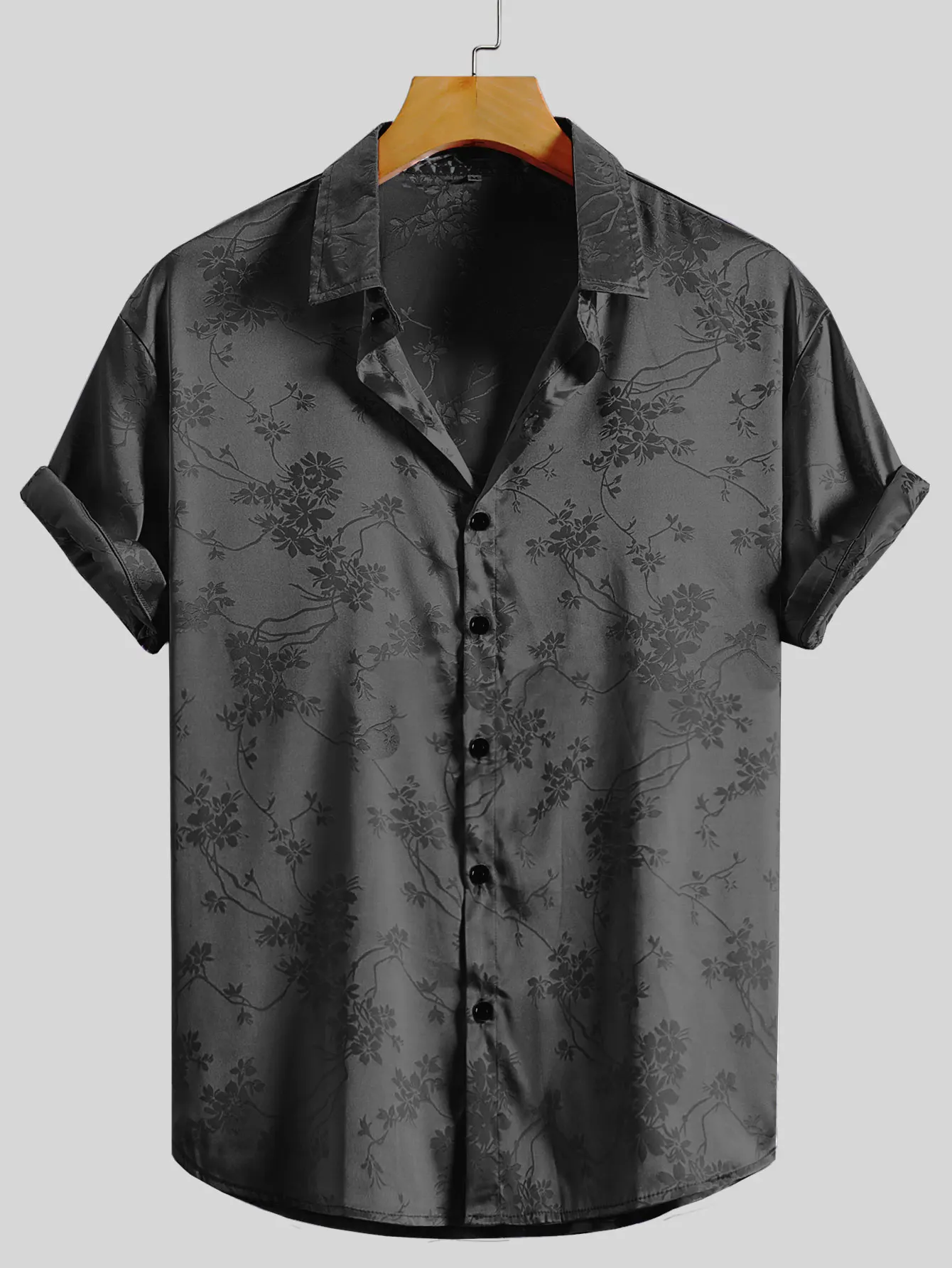 2024 Men's embroidered short-sleeved shirts for men's Hawaiian shirts