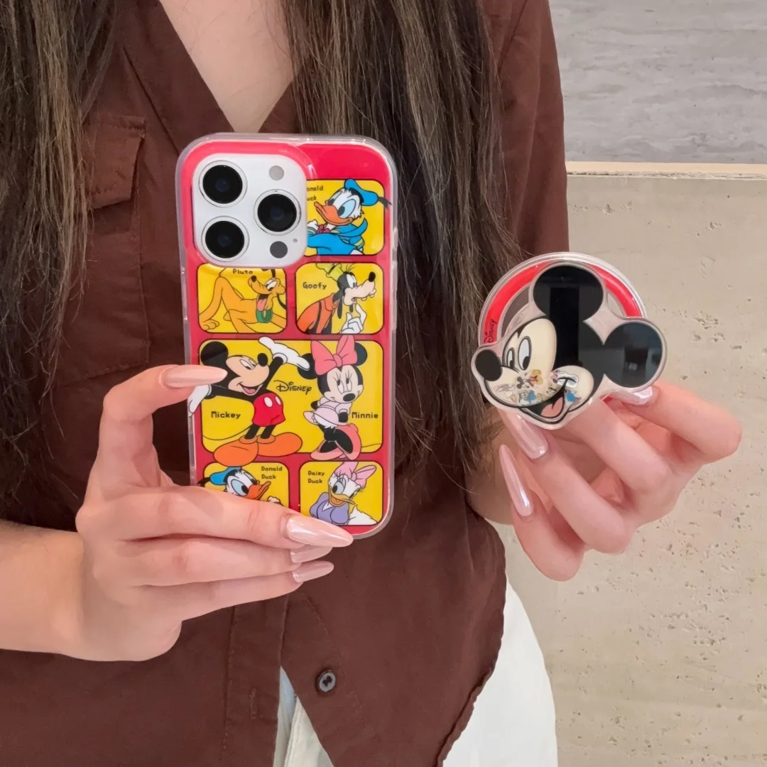 

Mickey Minnie Mouse Donald Duck Friends Magsafe Magnetic stand Phone Case For iPhone 17 16 15 14Pro Max bumper Wireless Charge