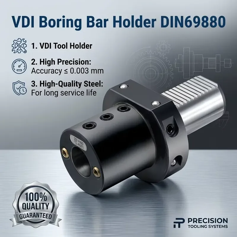 VDI Collet Chuck Axial  Radial Tool Holder VDI Live Cnc Lathe 0° 90° Tool Holder VDI40 VDI30 VDI50