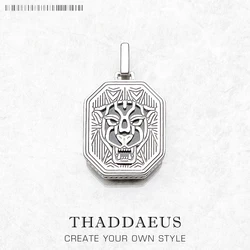 Pendant Black Cat Winter New Fine Jewelry 925 Sterling Silver Dog Tag Self-confidence And Strength Gift For Women Men
