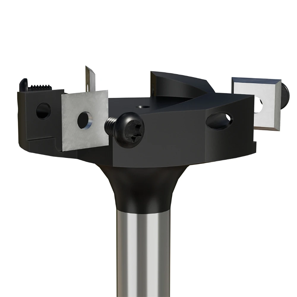 Imagem -04 - Cnc Surfacing Router Bit para Madeira Spoilboard Estilo Inserção Fresa de Face End tipo Plaina Slotting Bit 12 12.7 mm 1pc