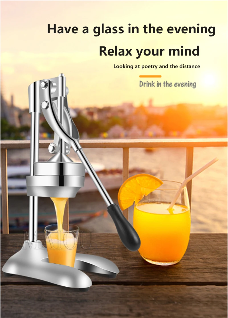 Stainless Steel Citrus Fruits Squeezer Orange Lemon Juicer Lemon Fruit Pressing Machine Press Juicer