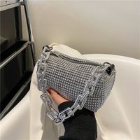Bling Diamond Design Small Crossbody Messenger Bags for Women 2022 Summer Trend Luxury Fashion Travel Shoulder Handbags Purses