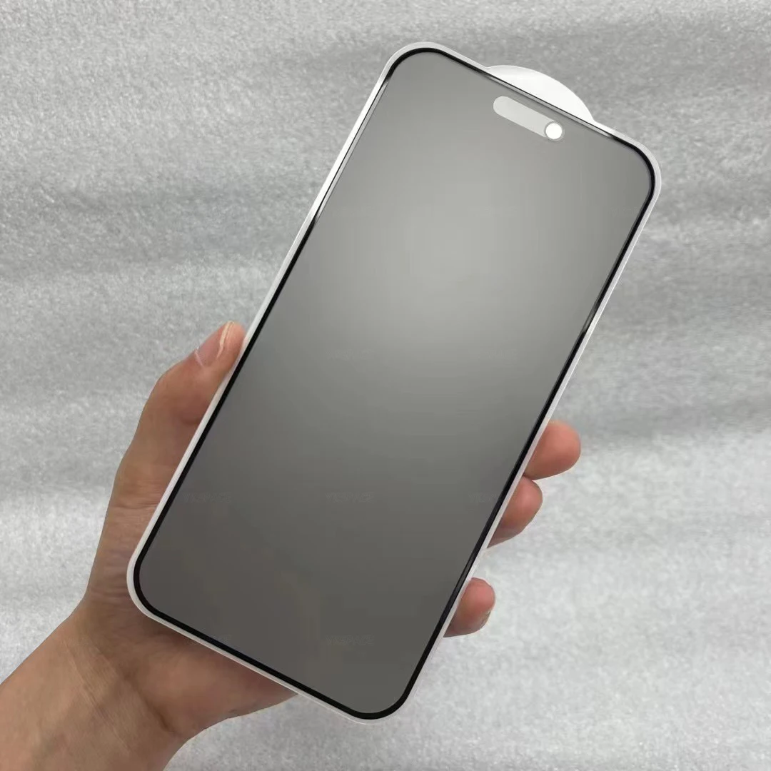 1-2 Stück Matt Anti-Spy Panzerglas für iPhone 11 12 13 Mini 14 15 16 17 Air Pro Max Plus 16E Mattierter Sichtschutz-Bildschirmschutz – Detail 7