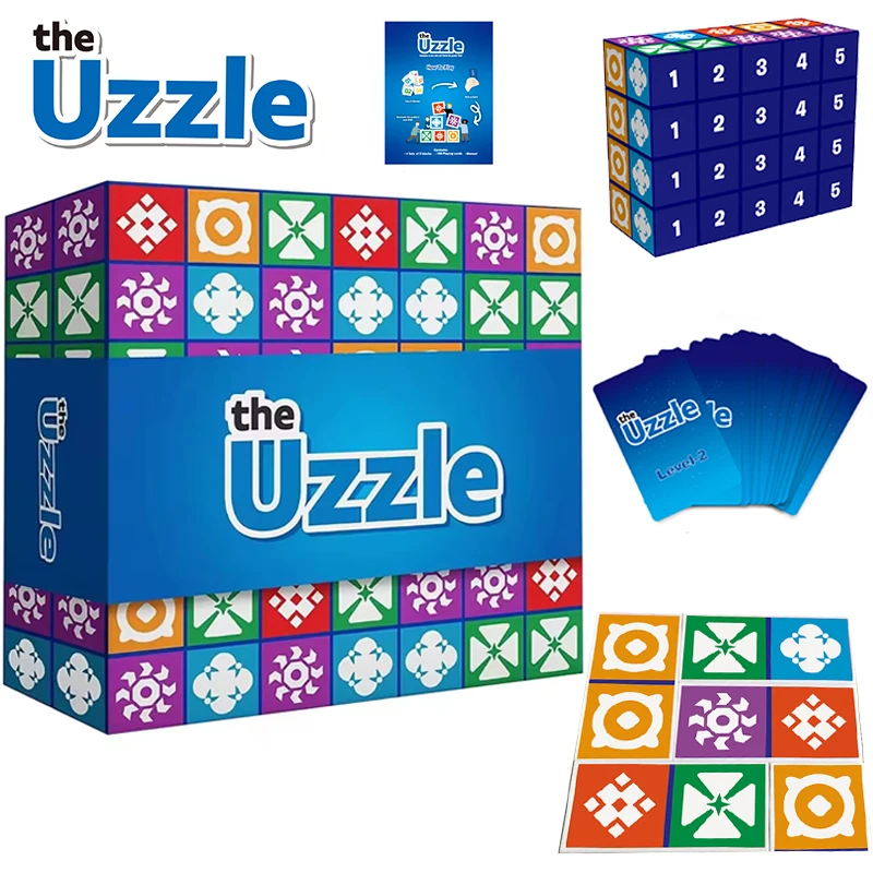 UZZLE PUZZLE Spatial Logic Thinking Board Game Matching Parent Child Interactive Developing The Brain Toy Children Birthday Gift