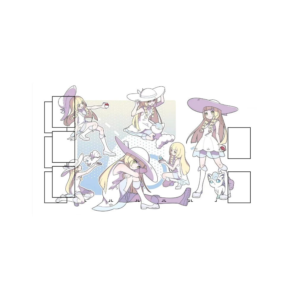 600*350*2 مللي متر لتقوم بها بنفسك البوكيمون بطاقة الوسادة أنيمي ليلي Vulpix PTCG Playmat لاعب واحد معركة بطاقة الوسادة ماوس الوسادة #3