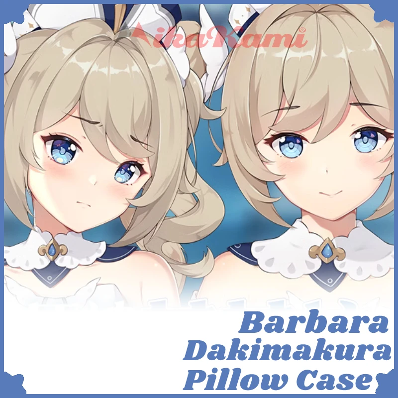 

Barbara Dakimakura Genshin Impact Pillow Case Full Body Sexy Hugging Cushion Cover Pillowcase Home Bedding Decor Otaku Gift