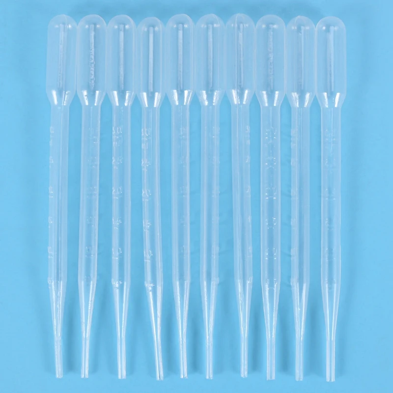 30 pezzi 3ML contagocce in plastica usa e getta Set pipette graduate di trasferimento